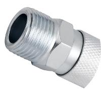 Engate Rápido Rosca: 1/2" NPT Macho x 1/4" Vonder Esfera Aço Carbono Zincado Unidade Ar Comprimido - 2