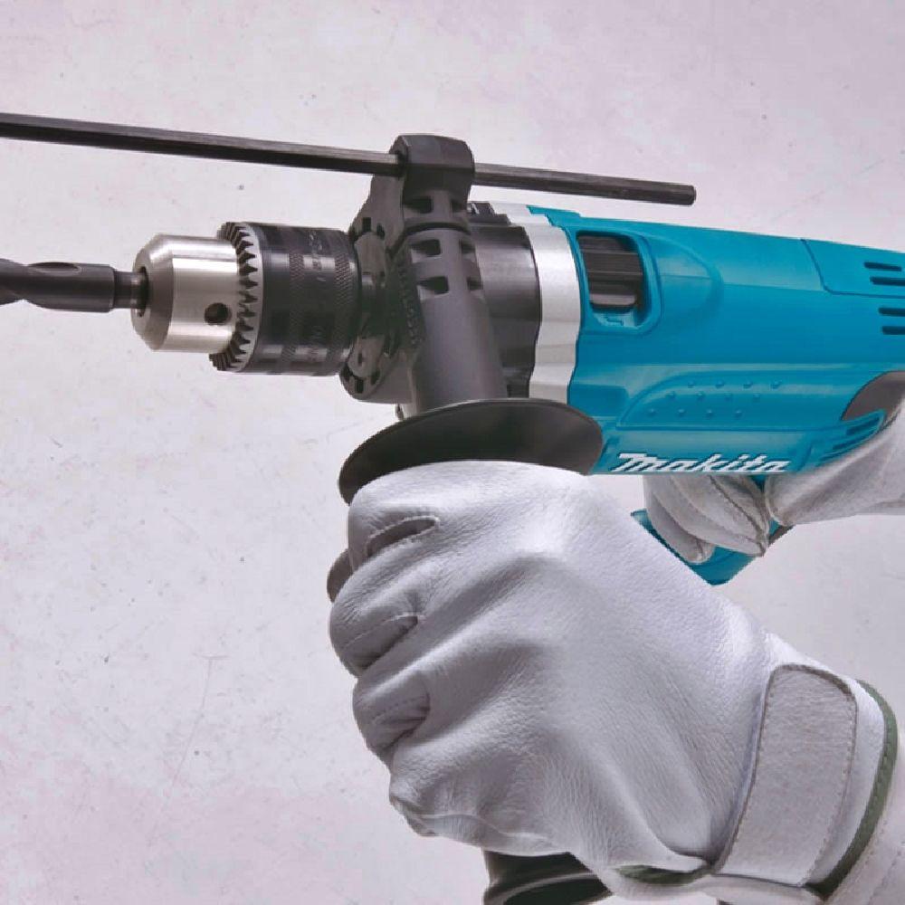 Furadeira de Impacto 16mm 5/8'' 710W Industrial com Chave Punho Suporte e Maleta HP1630 220V Makita - 2