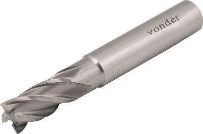 Fresa Topo Aço Rápido 12mm 4 Cortes Reto 12mm Din 8 Vonder