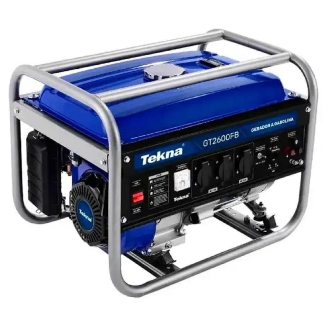 Gerador à Gasolina 2,5Kva 2500W 115/230V 60Hz Mono 4T Partida Manual 163CC Refrigerado à Ar Tekna - 4