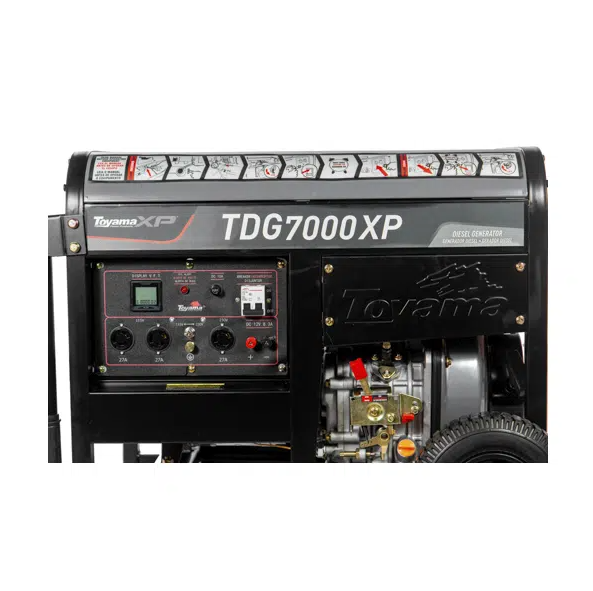 Gerador Diesel Toyama Refrigerado à Ar 6000W Bivolt 115/230V P.Manual Alternador Cobre TDG7000XP - 6