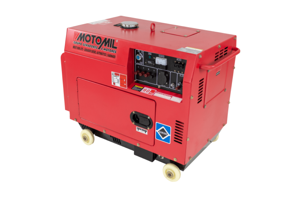 Gerador Diesel 5 KVA Monofásico 60Hz 110/220 MDG-5000ATS Motomil - 2