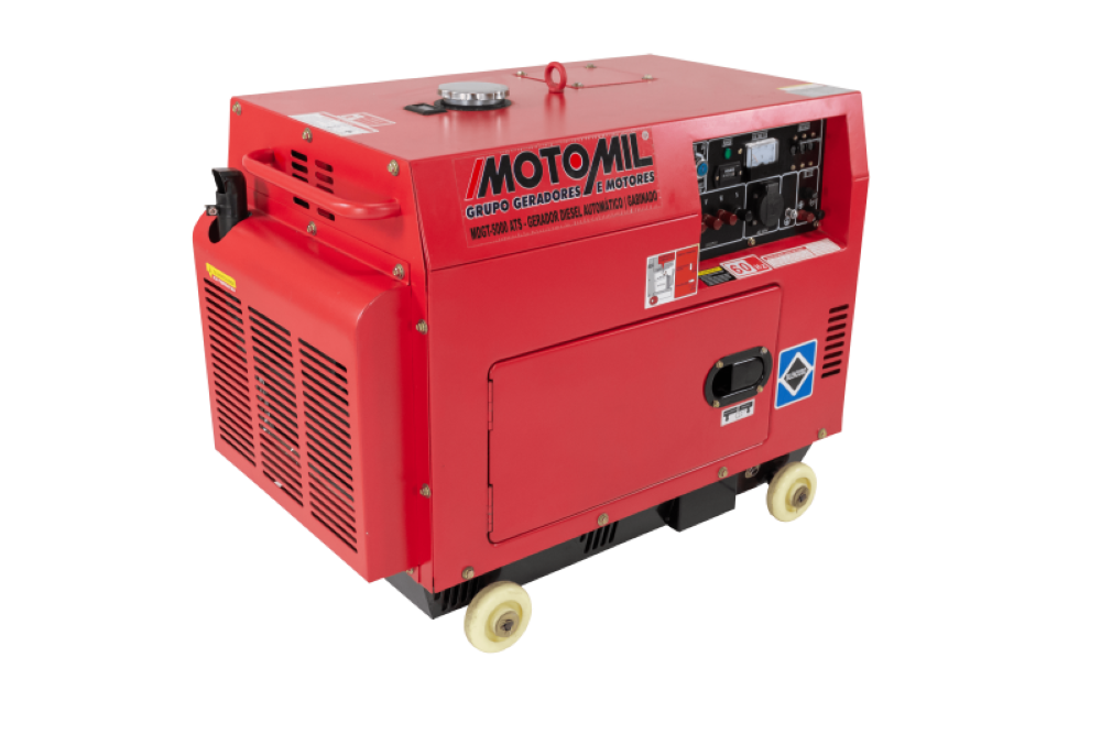 Gerador Diesel 5 KVA Monofásico 60Hz 110/220 MDG-5000ATS Motomil - 3