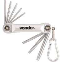 Jogo Chave Torx T9-t40 Canivete Alumin. Cromo 8 Vonder - 1
