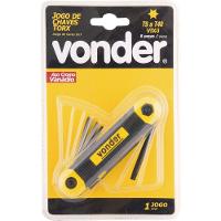 Jogo Chave Torx T9-t40 Canivete Plástico Cromo 8 Vonder - 2