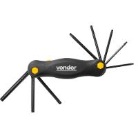 Jogo Chave Torx T9-t40 Canivete Plástico Cromo 8 Vonder - 2