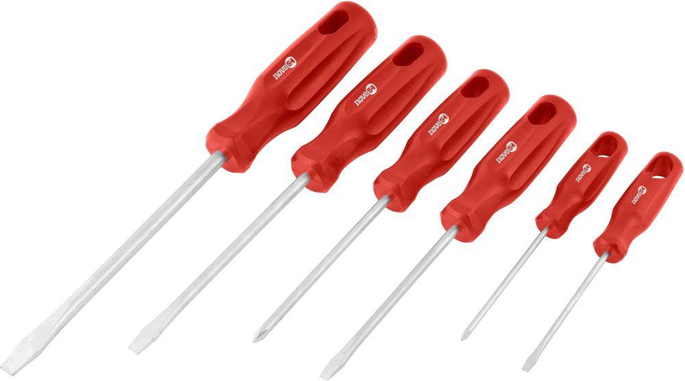 Jogo chave fenda e philips aço carbono com 6 peças - Nove54 - 1