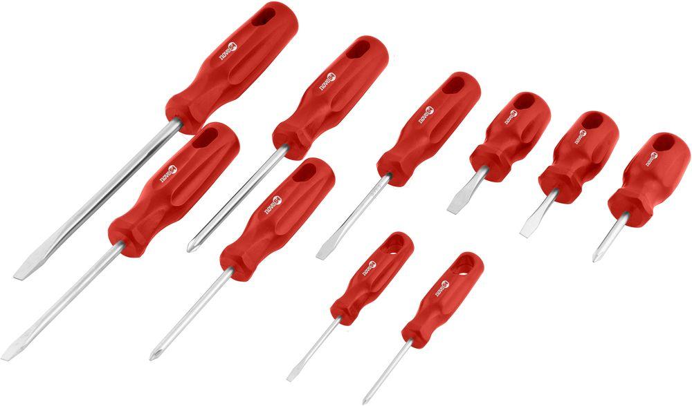 Jogo chave fenda e philips aço carbono com 10 peças - Nove54 - 1