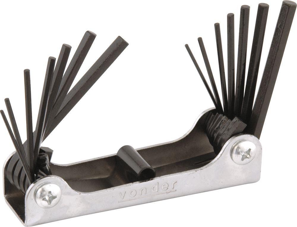 Jogo Chave Allen Combinado 1,5-6,0mm 1/16-1/4 Can Vonder - 1