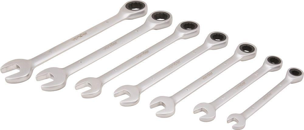 Jogo chave combinada c/ catraca 8-19mm vanád. c/ 7 pç Vonder - 1