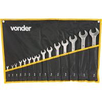 Jogo Chave Combinada 6-32mm Cromo Vanádio Cromada 15 Vonder - 2