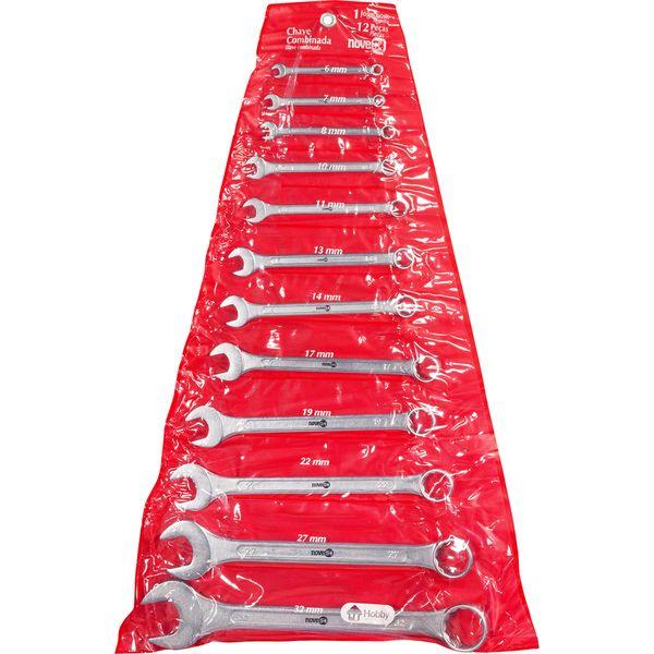 Jogo Chave Combinada 6-32mm Aço Carbono Com 12 Peças Estojo - 2