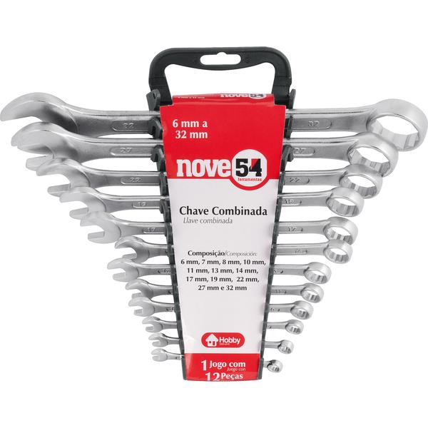 Jogo Chave Combinada 6-32mm Aço Carbono Com 12 Peças Suporte - 2