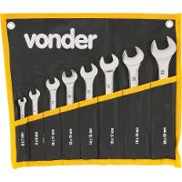 Jogo Chave Fixa 6-22mm Cromo Cromada 8 pçs Est Vonder - 3