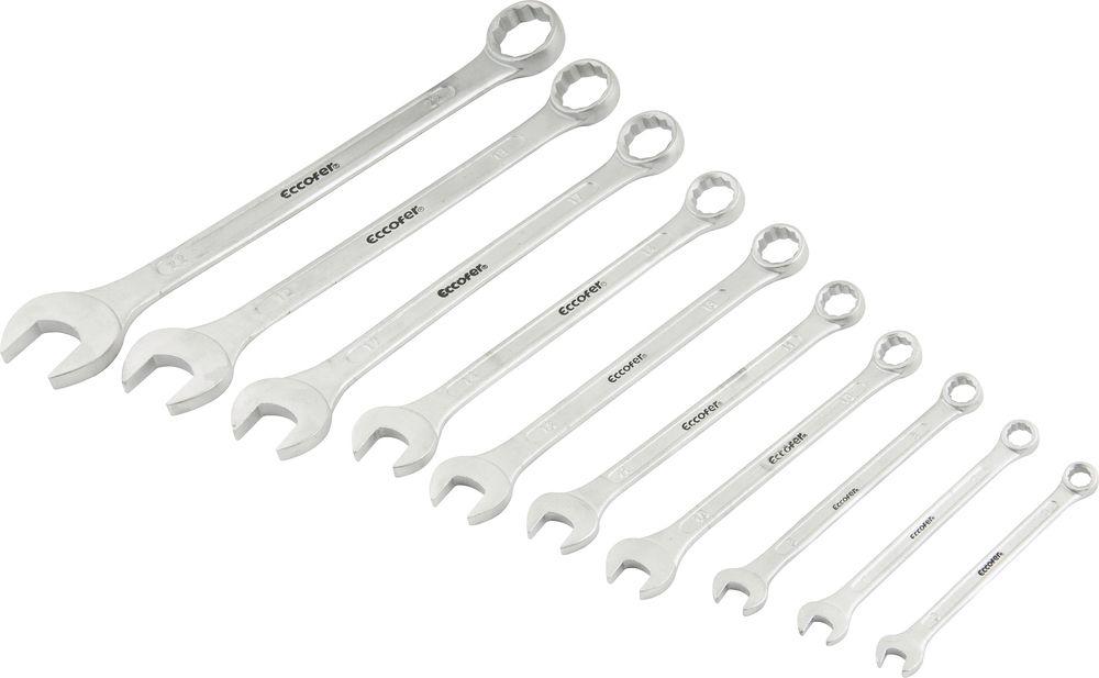 Jogo Chave Combinada 6-22mm Aço Carbono Com 10 Peças Estojo - 1