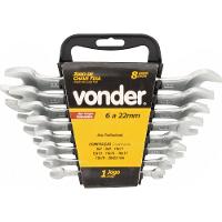 Jogo Chave Fixa 6-17mm Cromo Fosco 6 pçs Supor Vonder - 1