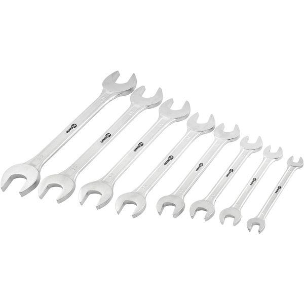 Jogo chave fixa 6-22mm aço carbono c/ 8 pç suporte plástico - 1