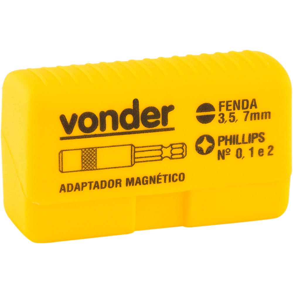 Jogo bits ponteiras 1/4" com 7 peças cromo vanádio - Vonder - 3