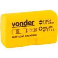 Jogo bits ponteiras 1/4" com 7 peças cromo vanádio - Vonder - 3