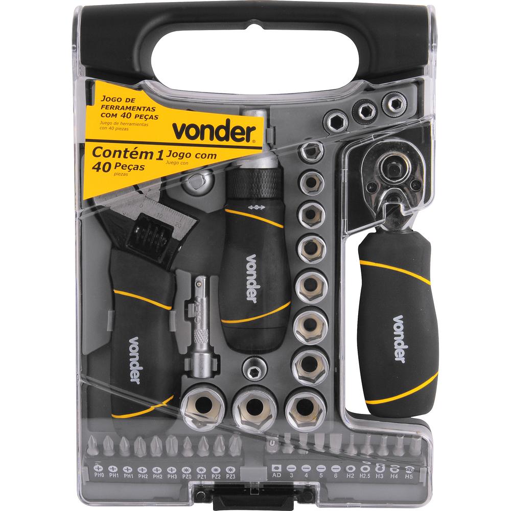 Jogo de Ferramentas com 40 peças Vonder - 1