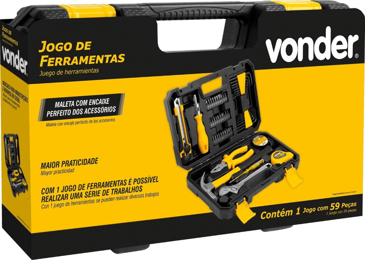 Jogo Ferramentas Com 59Pcs Vonder - 3