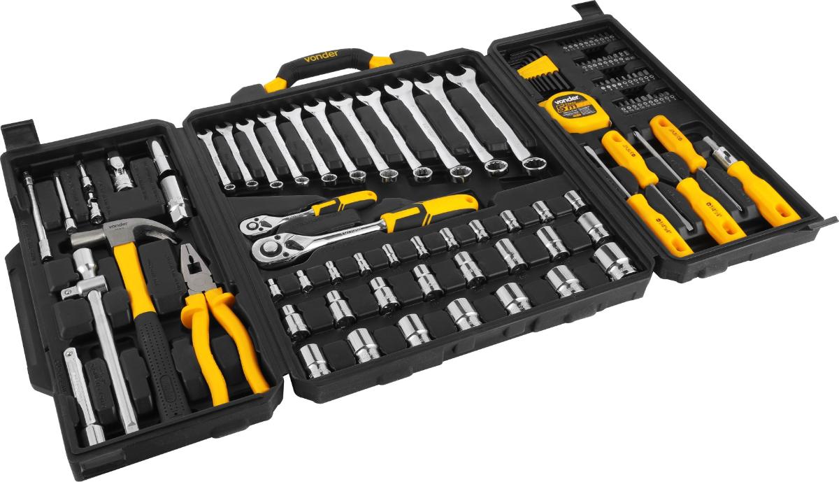 Jogo de Ferramentas com 110 peças para Mecânico Vonder - 2