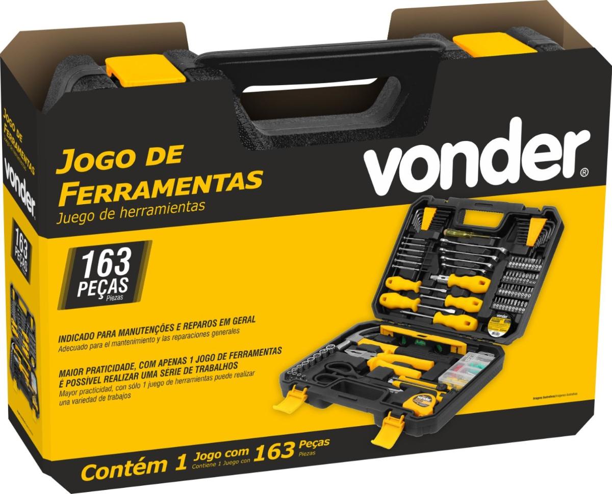 Jogo Ferramentas Com 163Pcs Emb.Fech Vonder - 4