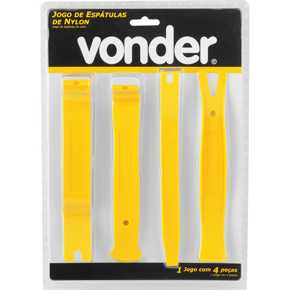 Jogo espátula de nylon multiuso com 4 peças Vonder - 4