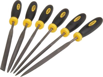Jogo lima agulha 150mm cabo plástico com 6 peças - Vonder