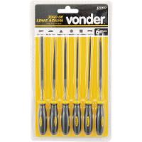 Jogo lima agulha 150mm cabo plástico com 6 peças Vonder - 2