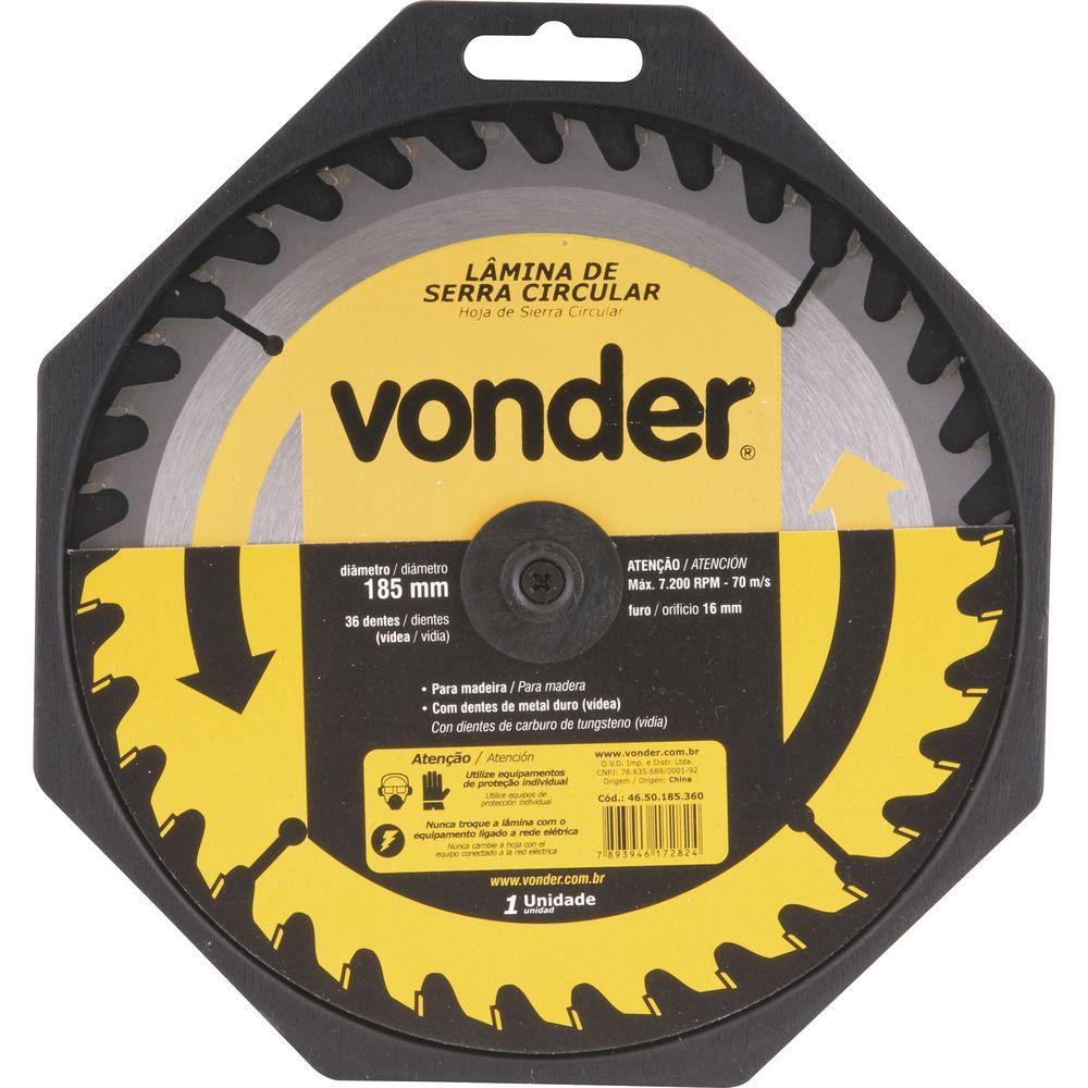 Lamina Serra Circular vídea 235x30x3,0mm 36D 5600 rpm Vonder - 2