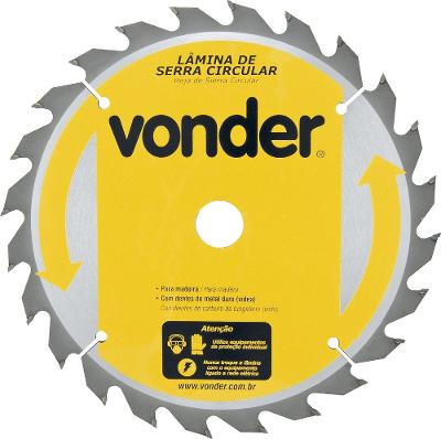 Lâmina Serra Circular Vídea 185x16x2,6mm 48D 7200 Rpm Vonder
