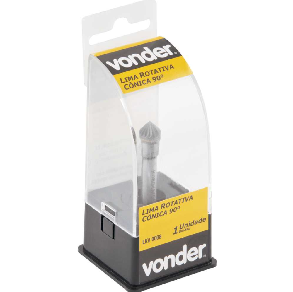 Lima Rotativa Cônica 90° 6 mm x 3 mm com Haste 6 mm Vonder - 2