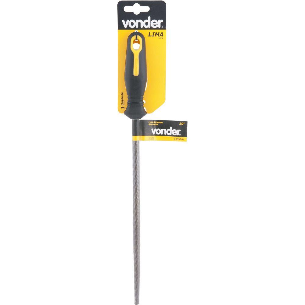 Lima redonda bastarda 8" com cabo plástico Vonder - 2