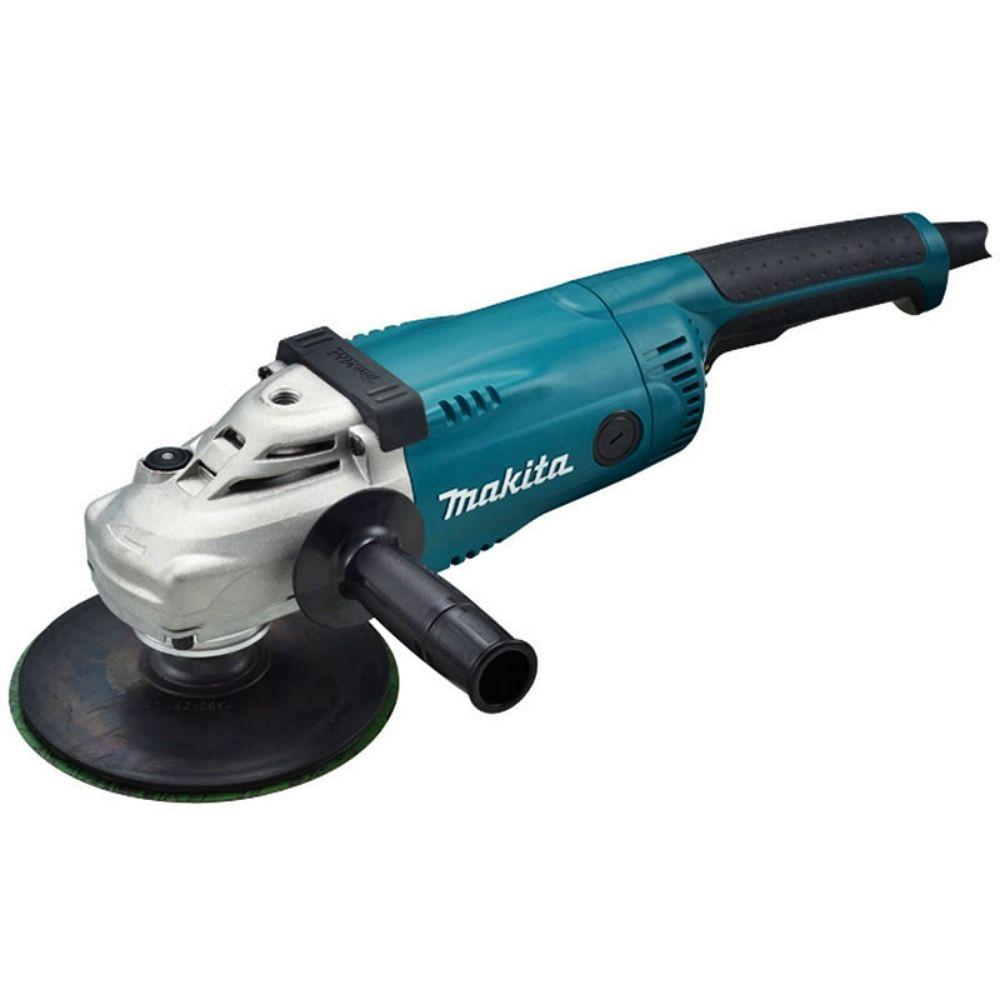 Lixadeira Angular Eletrônica 180mm 2200W 6600 RPM com Chave Punho Disco Plástico SA7021 220V Makita - 1