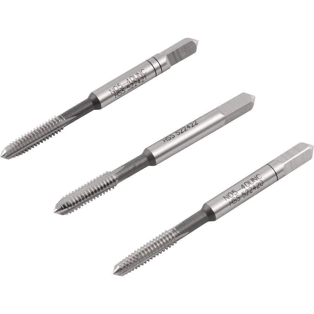 Macho Manual Aço Rápido Nº 5 1/8'' Unc Jogo c/ 3 pçs Vonder - 1