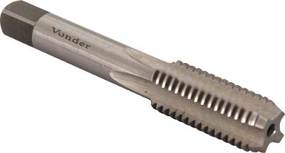 Macho manual aço rápido m8,00x1,25 3 peças din 352 Vonder