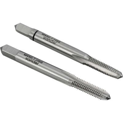 Macho manual aço rápido m4,00x0,70 2 peças din 352 Vonder