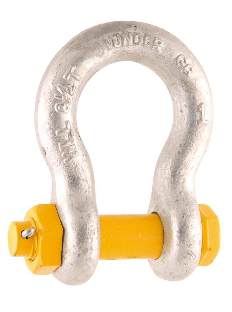 Manilha Para Cabo De Aço 5/8  Curva Pesado Galvanizado Com P - 1