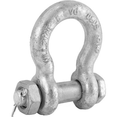 Manilha Para Cabo De Aço 5/8  Curva Pesado Galvanizado Com P