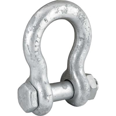 Manilha Para Cabo De Aço 1.1/2  Curva Uso Industrial Galvani