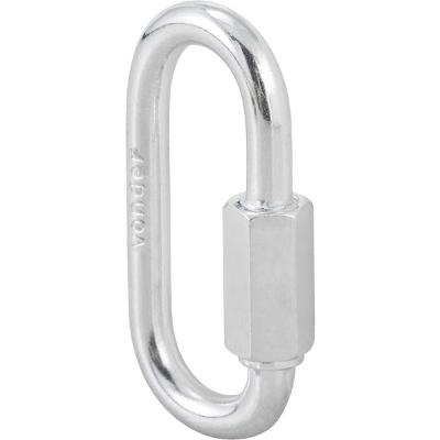 Mosquetão com rosca 1/4" leve galvanizado - Vonder