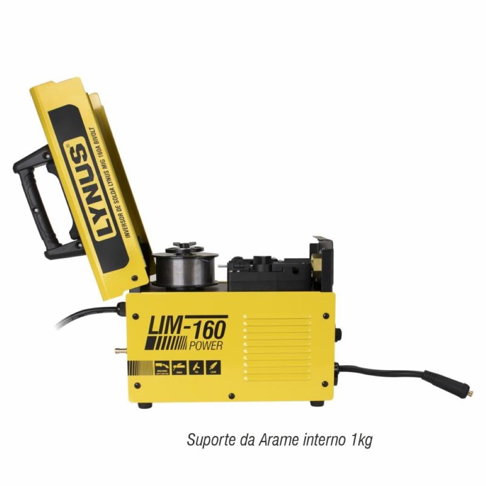 Máquina Inversora de Solda Multiprocesso Power 160A Bivolt 127/220V LIM-160 Lynus - 7