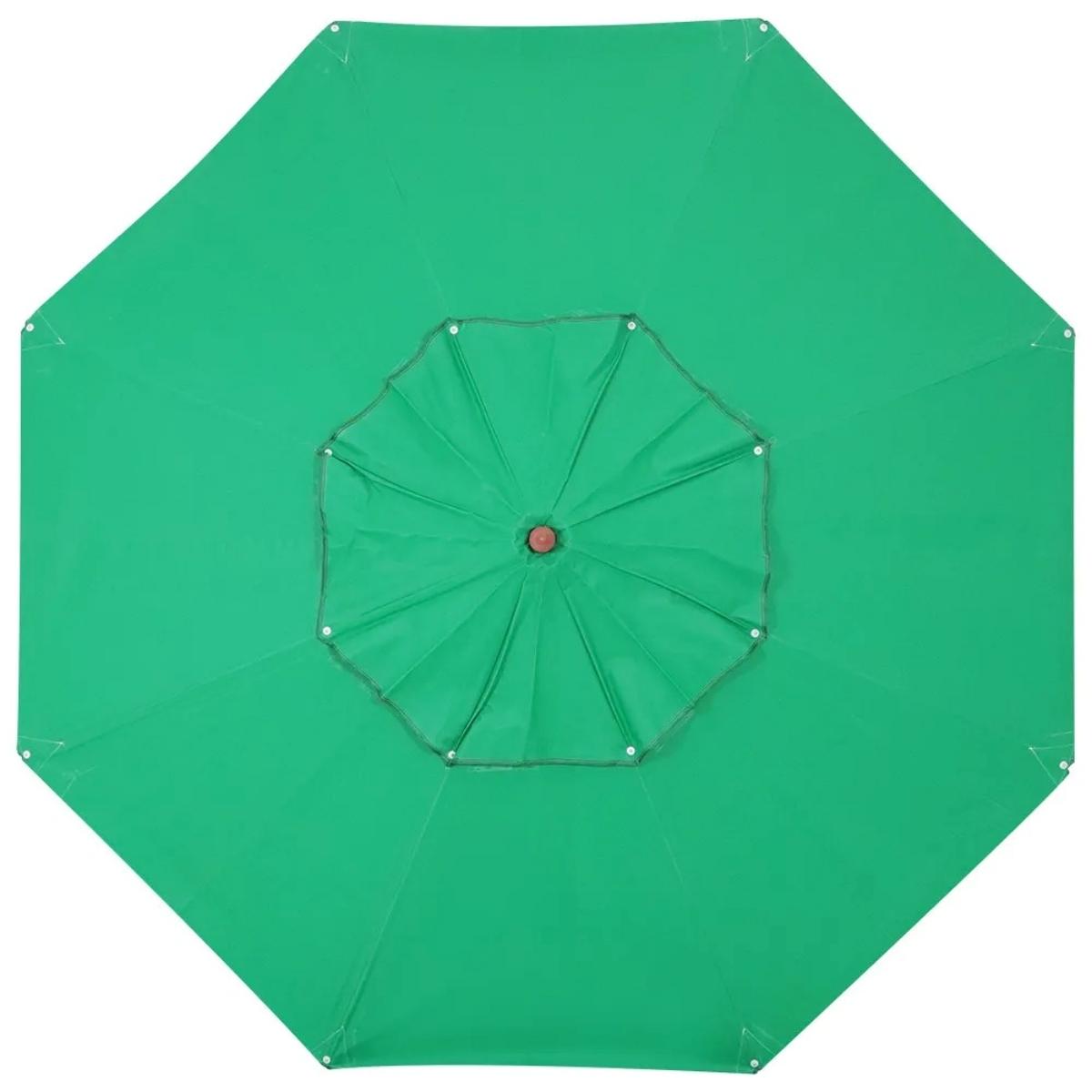 Ombrellone Madeira Cobertura PVC 2,40 metros Verde Bel Lazer - 2