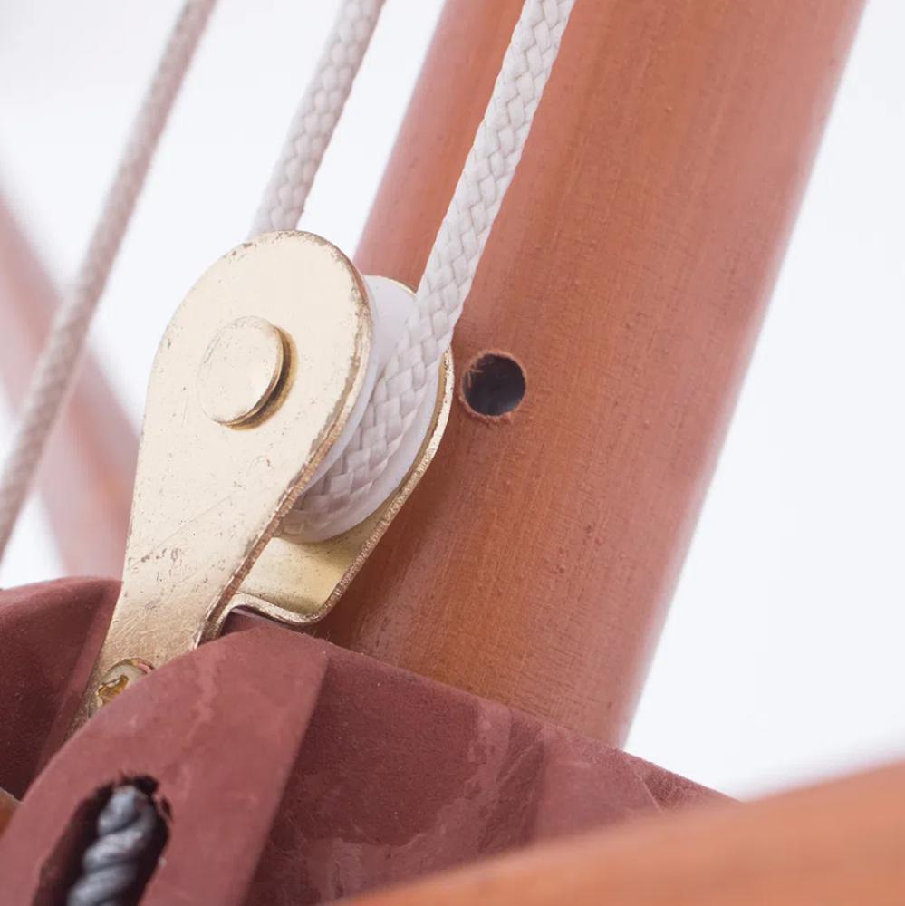 Ombrellone Central Positano em Madeira 4 metros Bege Bel - 3