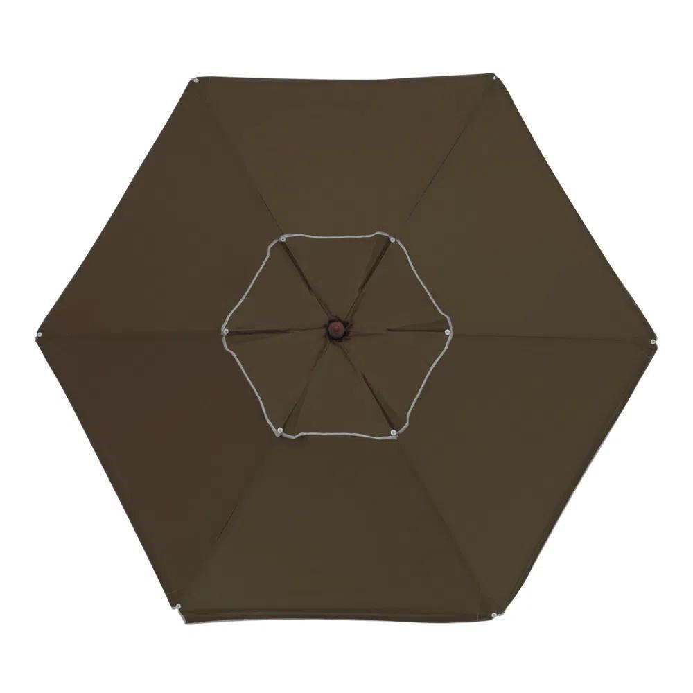 Ombrellone Madeira Cobertura Pvc 2,00 M Marrom Bel Lazer - 2