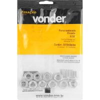 Porca Sextavada de 5/16'' Rosca Unc 10 peças Vonder - 3