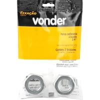 Porca Sextavada de 3/4'' Rosca Unc Cartela c/ 2 peças Vonder - 3