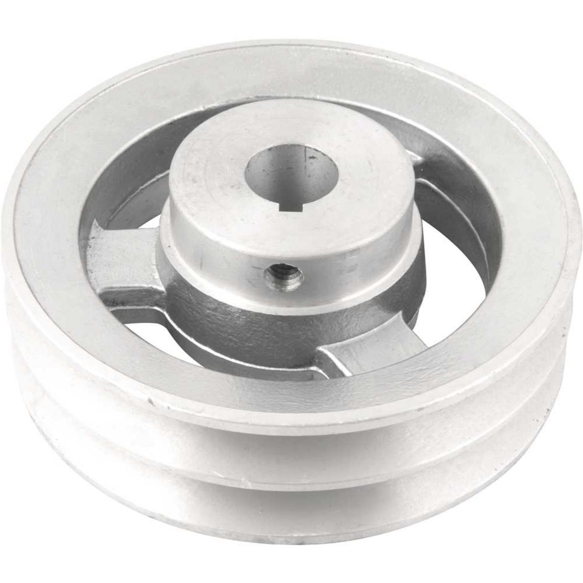 Polia Alumínio 2 Canais Perfil A 120mm com Furo 3/4" Vonder - 5