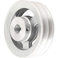 Polia Alumínio 2 Canais Perfil A 120mm com Furo 3/4" Vonder - 2